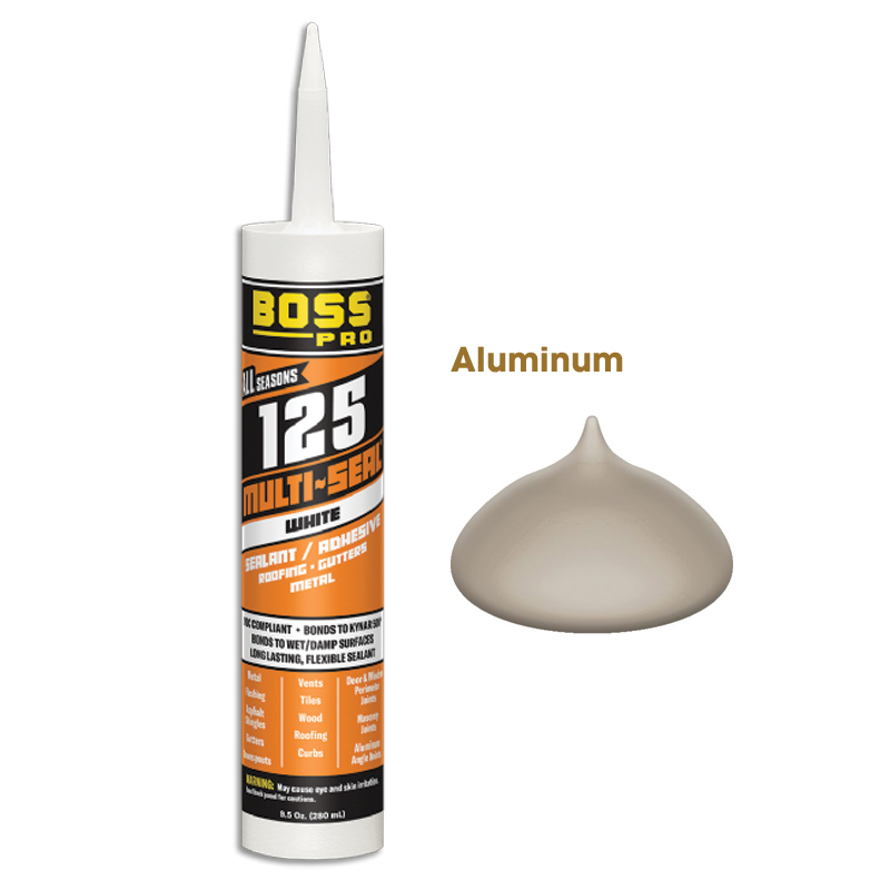 [142890] BOSS 125 MULTI-SEAL Construction Sealant - Grey, 9.5oz.