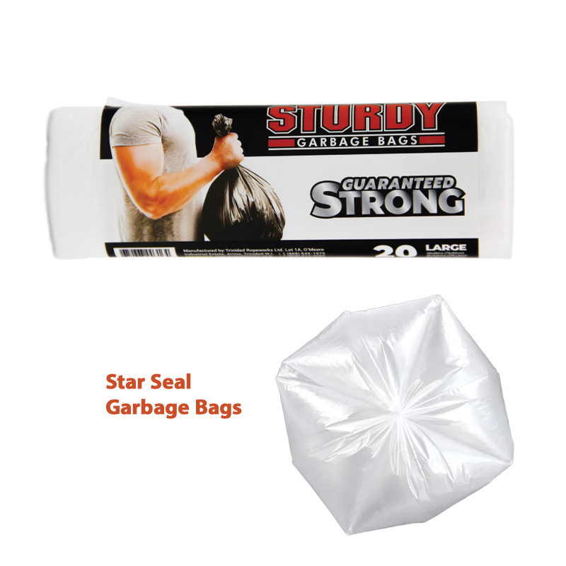 [ST3036C] Sturdy Large Frosted Garbage Bags - 20/Roll  - 30" x 36" (26 Gallons)
