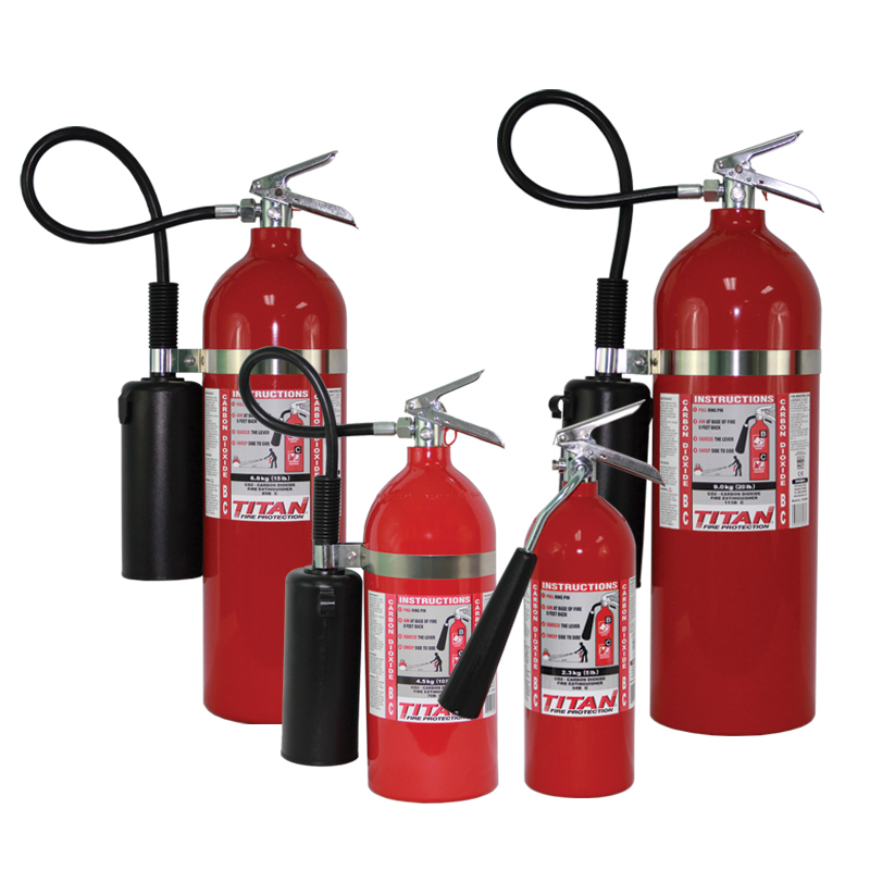 TITAN CO2 Fire Extinguisher (Aluminum) (2.3 kg ( 5lb ))