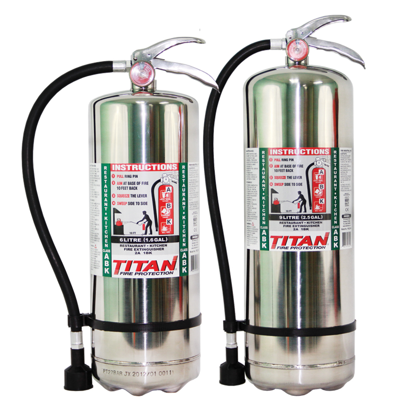 TITAN K-Class Fire Extinguisher (Stainless Steel) (6 Litre ( 1.6gal ))