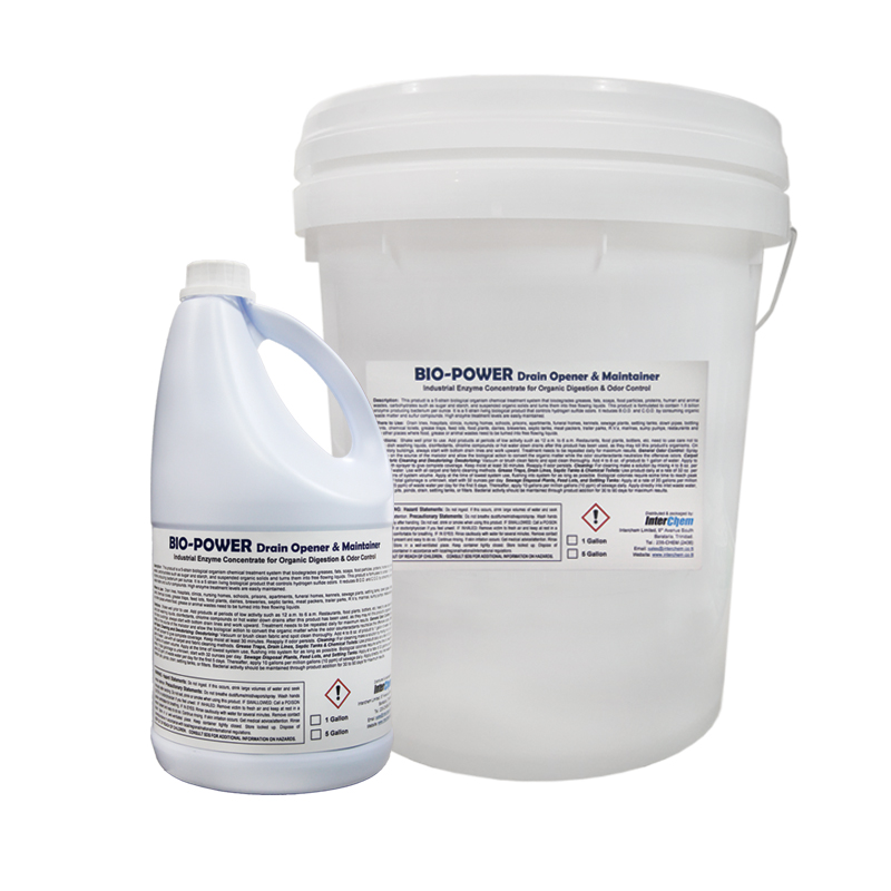 Interchem Bio Power Drain Opener & Maintainer (1 Litre)