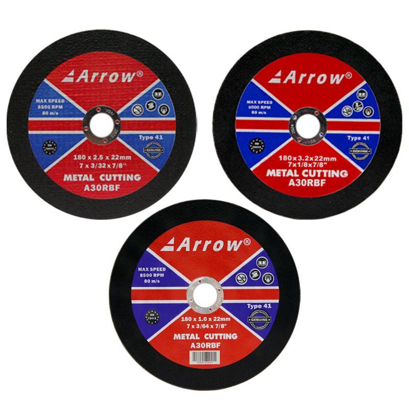 Arrow® T41 7" Metal Cutting Discs (Flat) (3/64'' x 7/8'' (180mm x 1.0mm))