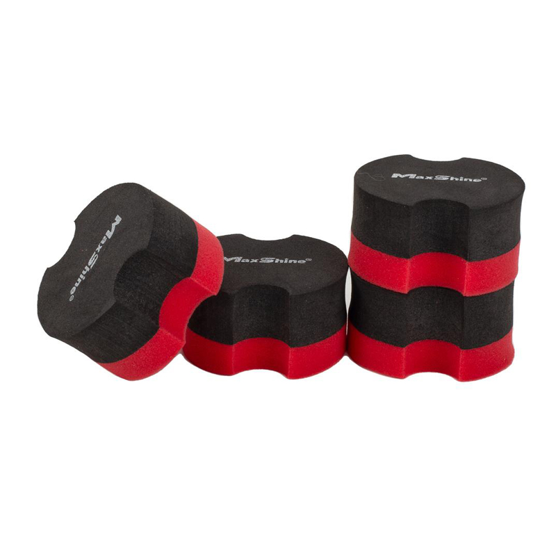 [9011002] MaxShine Foam Waxing Applicator-Rubber Backed-4 pk.
