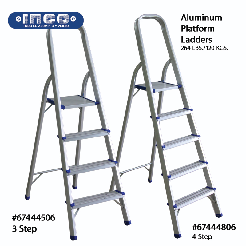 Inco Aluminum Platform Ladder - 264lb Rating
