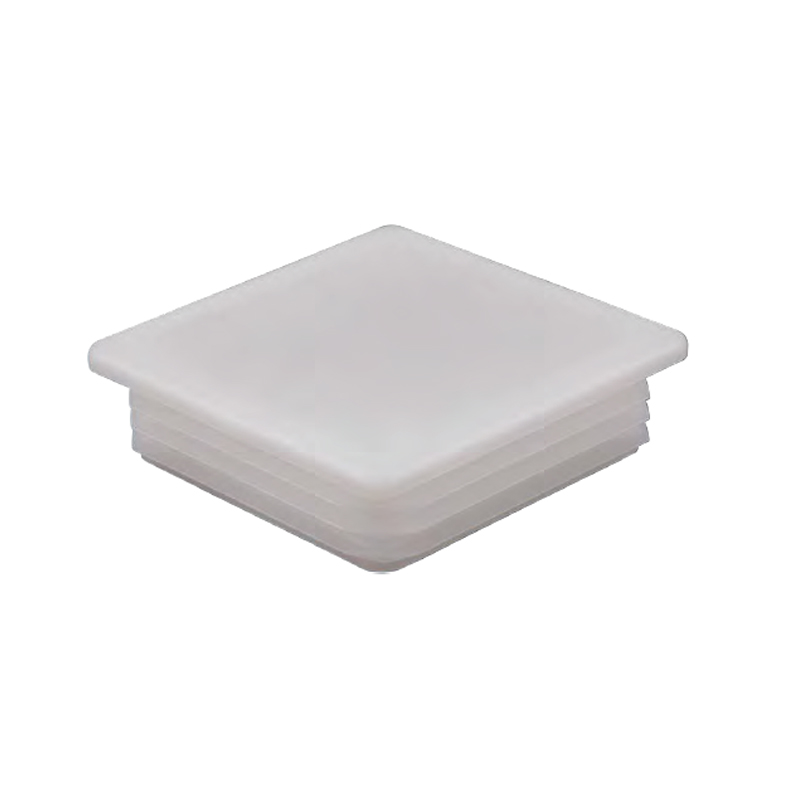 Toledo White Plastic Caps (1" x 1")