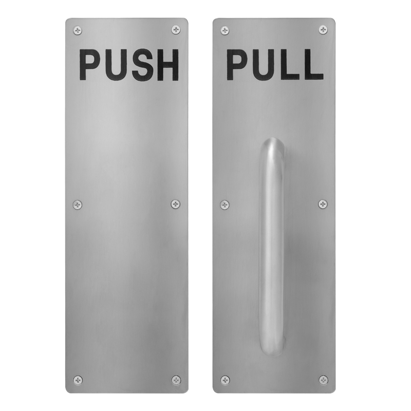 Toledo Plates for Doors-Stainless Steel (Push)