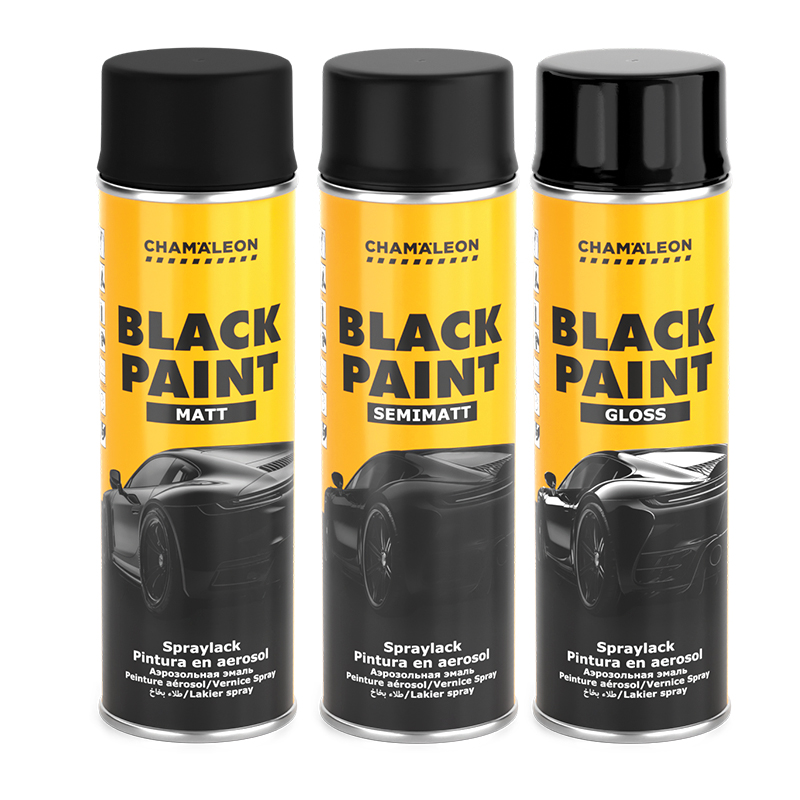 Chamäleon Black Spray Paint (Matt)