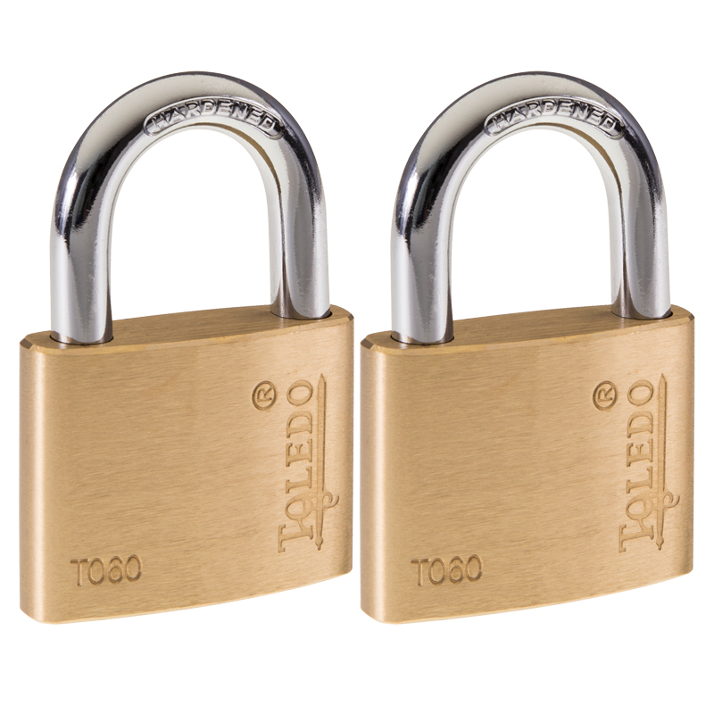 Toledo Brass Padlocks-Keyalike-2PK (40MM)