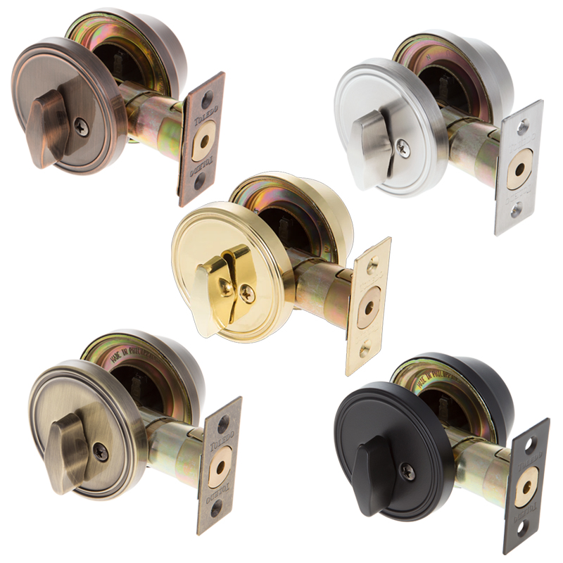 Toledo Deadbolt Single-Cylinder (Satin Stainless Steel)