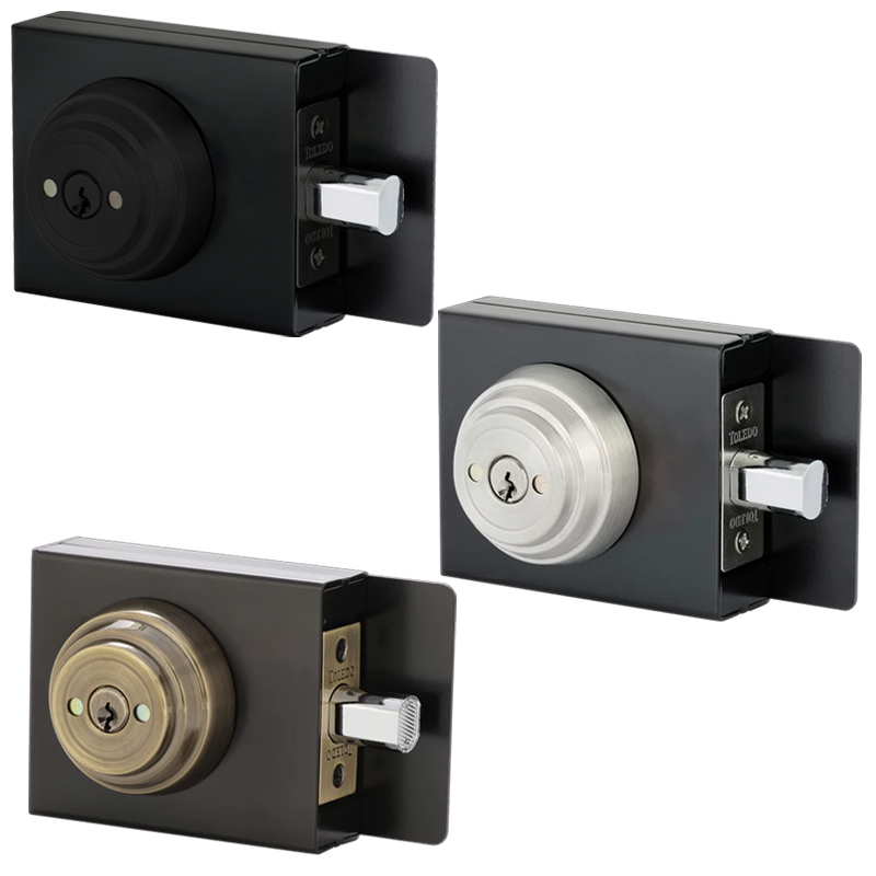 Toledo Concealed Screw Deadbolt W/Metal Box (Satin Stainless Steel)