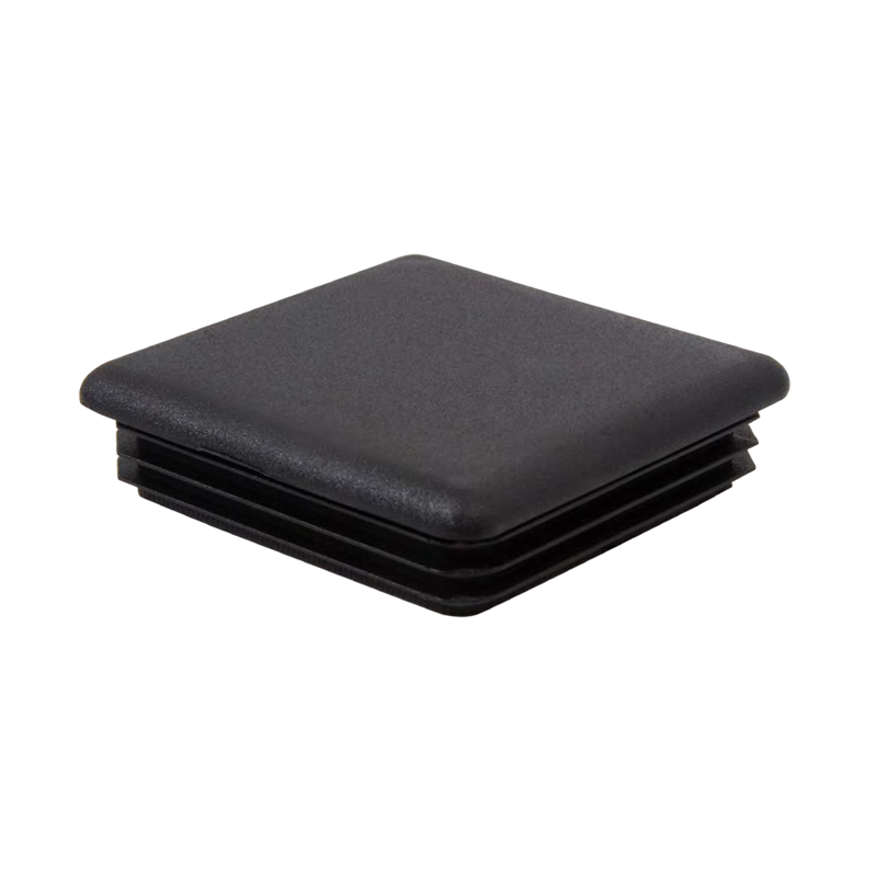 Toledo Black Plastic Caps (1" x 1")