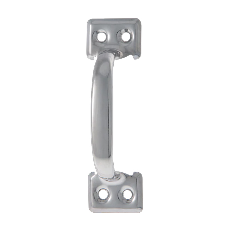 Toledo Door Pull - Chrome Finish c/w Screw (4")