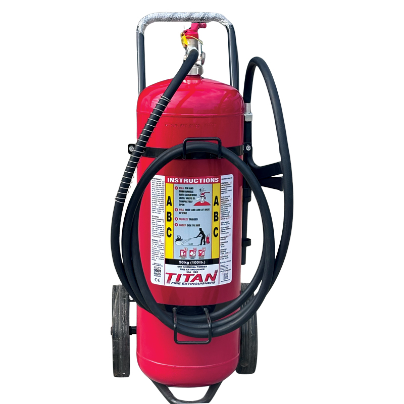 [PSE25-02] 50kg (100lb) TITAN ABC Wheeled Fire Extinguisher